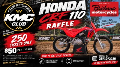 Honda CRF110 Raffle- Kilcoy Motocross Club