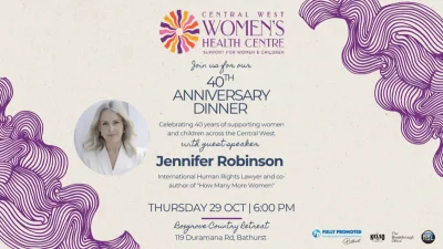 Central West Womens Health Centre 40th Anniversary Dinner