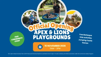 Official Opening Lions Park and Apex Park