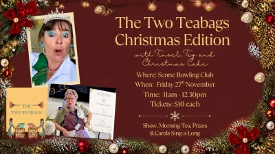 THE TWO TEABAGS - Christmas Edition with Tinsel, Tea and Cake